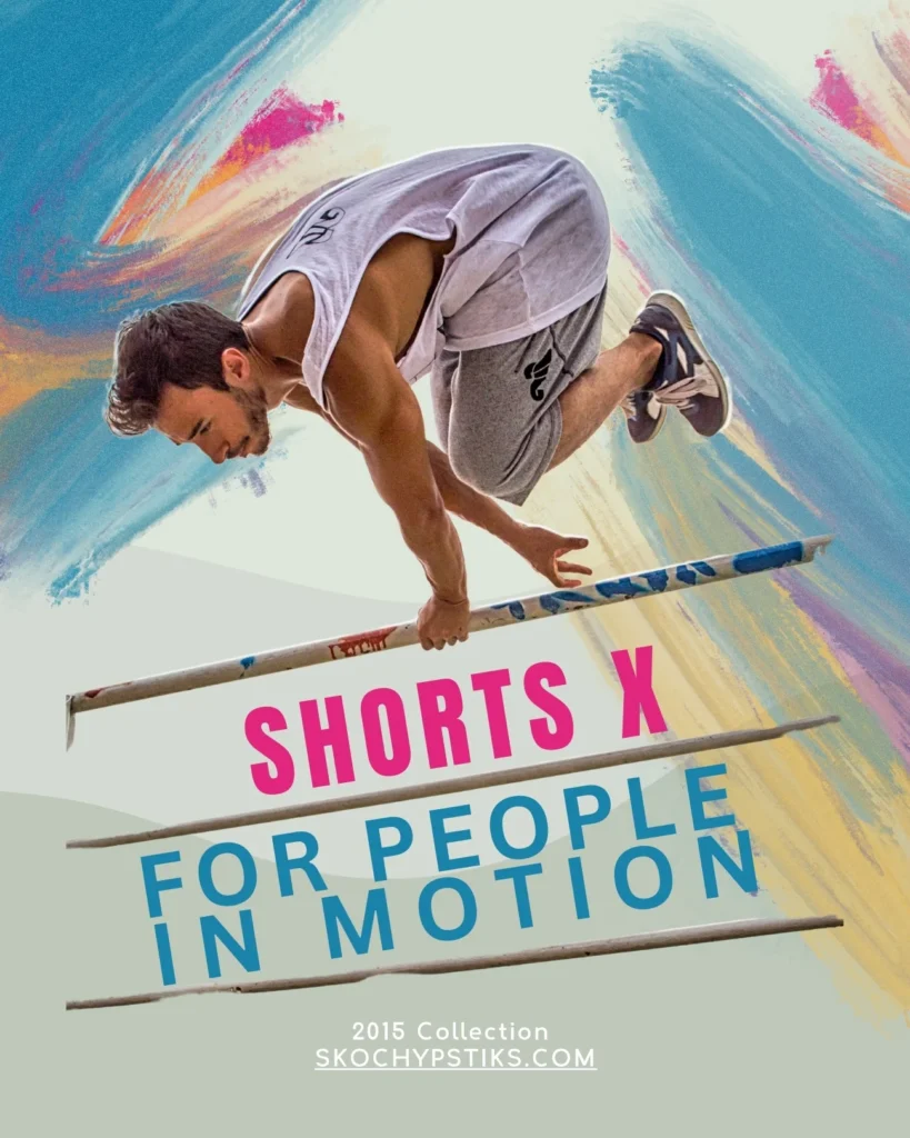 Person doing a parkour in Skochy ShortsX Grey